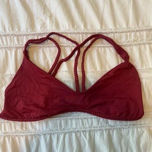 Frankies maroon bikini top